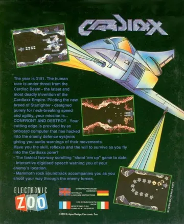 Cardiaxx (Electronic Zoo) box cover back